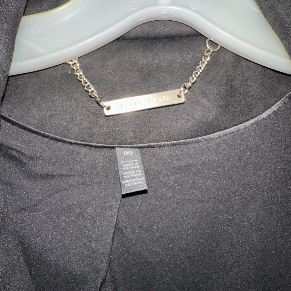 Suede White House Black Market Black Moto Jacket 00 Silver Zipper Fitted Blazer - Picture 4 of 5